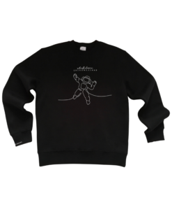 ne bobų reikalai, juodas džemperis, lietuviška prekė, apranga vyrams ir moterims, dovana, ideja dovanai, kosmonautas, stabilumo įsikūnijimas, stabilumo isikunijimas